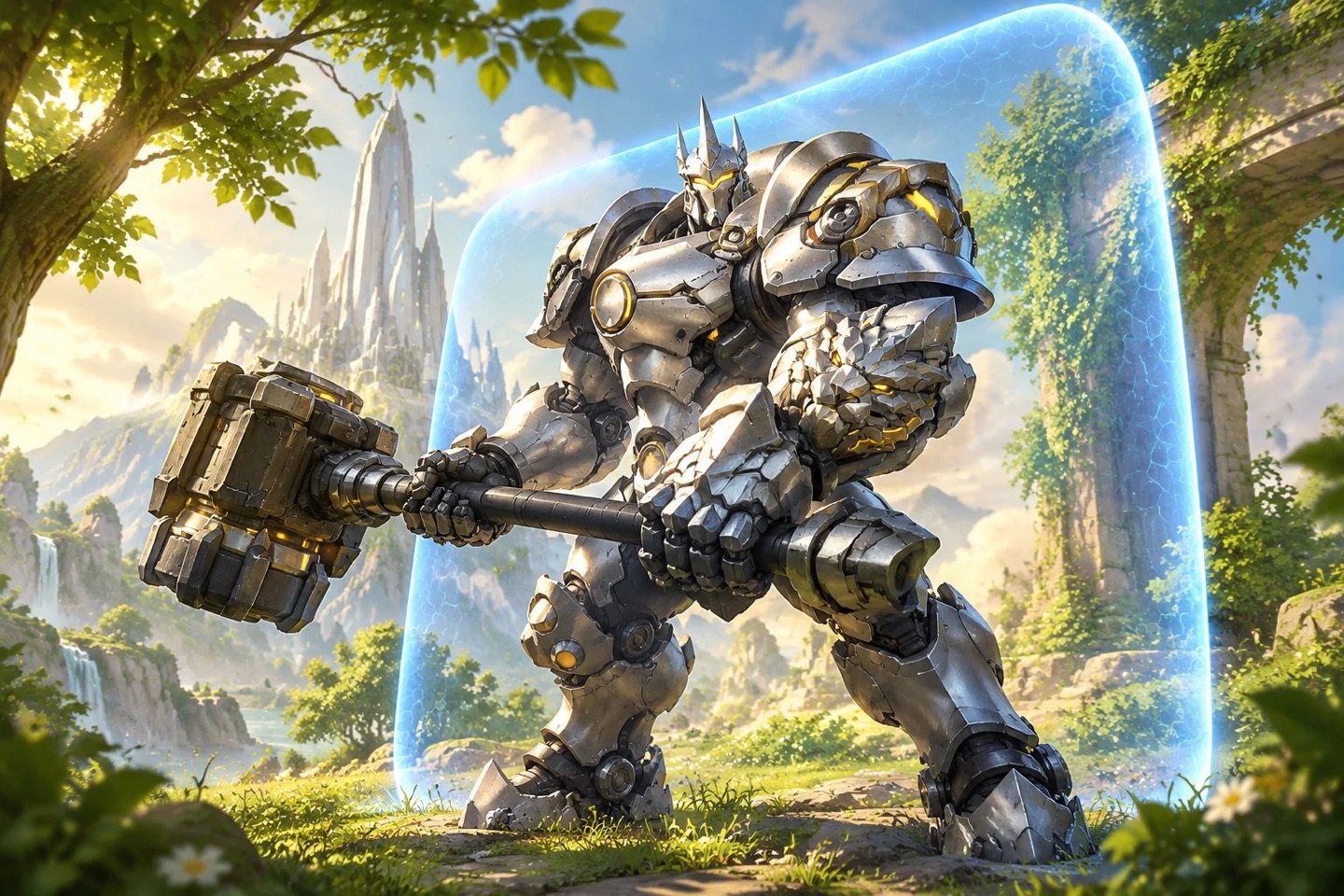 Original fan illustration introducing the tank role
